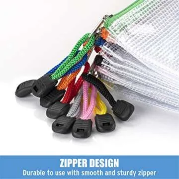 Sooez 24 Pack Mesh Zipper Pouch Bags with Label Pocket, Small Pencil Case Pouch for Organizing, Clear Plastic Pencil Pouches Bulk for School Supplies Storage, Money Envelopes for Cash, 9.1×4.7 Inches