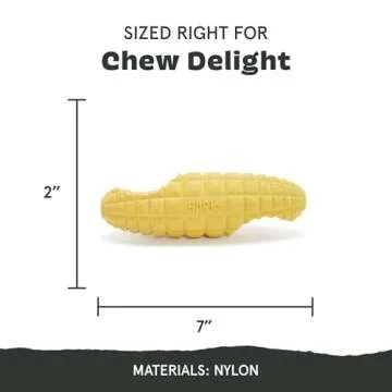 Barkbox Super Chewer Tough Dog Chew Toys for Aggressive Chewers, Treat Dispensing (Husky Corn - Large)