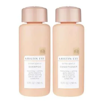 Kristin Ess Hair Extra Gentle Shampoo + Conditioner Bundle - Sensitive Skin + Scalp, Cleanses, Nouri...