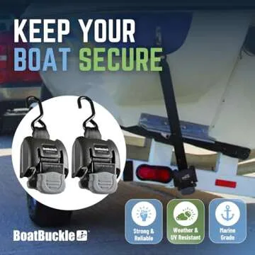 BoatBuckle G2 Retractable Transom Tie-Down | Heavy Duty