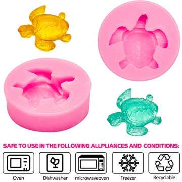 Boao Sea Turtle Silicone Mold for Fun Baking Projects