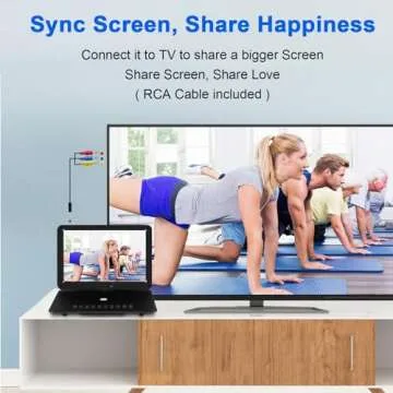 19.6 Portable DVD Player with 17.1 HD Swivel Screen