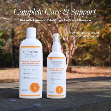 Veterinary Formula Clinical Care Antiseptic and Antifungal Medicated Spray for Dogs & Cats, 8 Fl Oz (1 Pack)