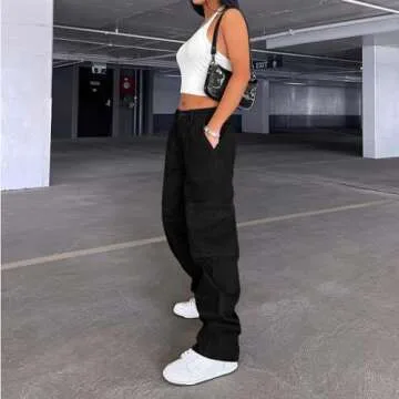 Lepunuo Women Future-Proof Cargo Pants Y2K Style