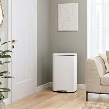 Stainless Steel FINETONES Trash Can with Silent Lid Pedal Bin