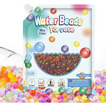 120,000 Rainbow Water Gel Beads for Sensory Fun