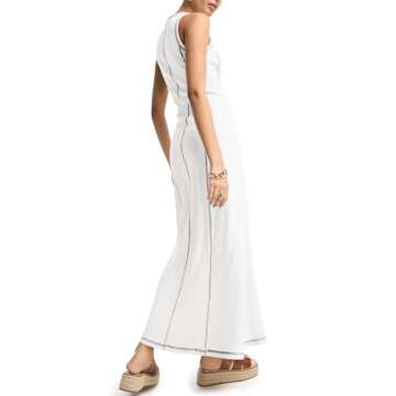 Stylish Wenrine Sleeveless T Shirt Dress for Summer