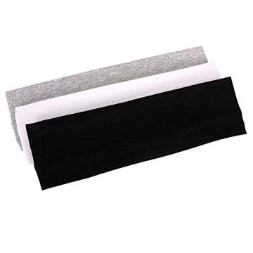 MapofBeauty Stretchy Cotton Yoga Headbands 3 Pack