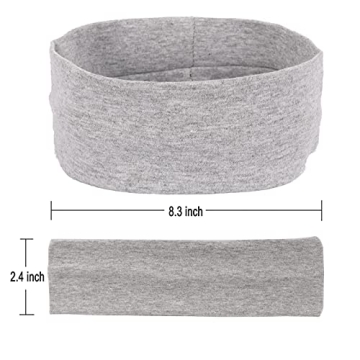 MapofBeauty Stretchy Cotton Yoga Headbands 3 Pack