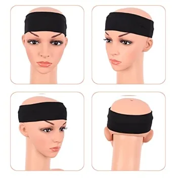 MapofBeauty Stretchy Cotton Yoga Headbands 3 Pack