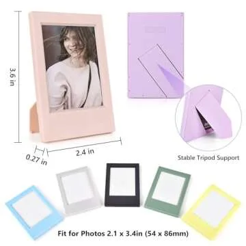 Compact HIYQIN Mini Photo Frame Bundle for Instant Photos
