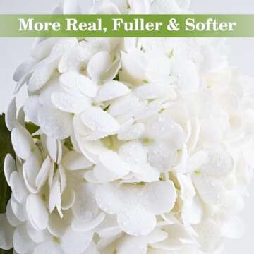 Artflower Real Touch Hydrangea Flowers - 4PC Set for Stunning Floral Arrangements