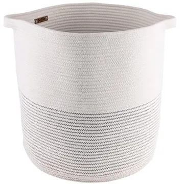 GooBloo Cotton Rope Woven Storage Basket for Home