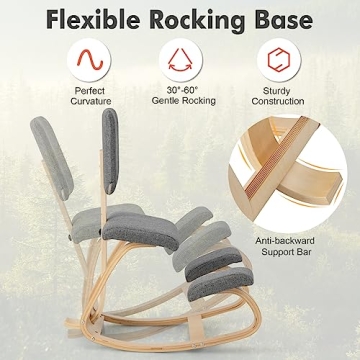 Giantex Ergonomic Kneeling Chair for Better Posture