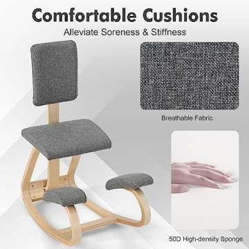 Giantex Ergonomic Kneeling Chair for Better Posture