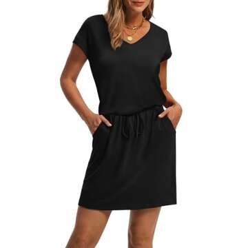 Stylish OFEEFAN Summer Dress with Pockets for Women