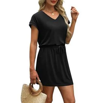 Stylish OFEEFAN Summer Dress with Pockets for Women