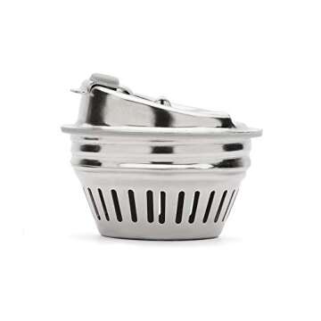 Jarware Stainless Steel 2-in-1 Drink and Fruit Infusion Lid, Regular-Mouth, Silver