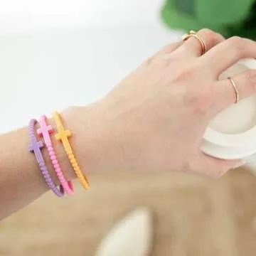 Ryan & Rose Jesus Bracelets - Durable Cross Silicone Wear
