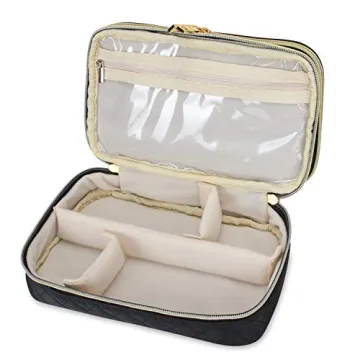 Teamoy Double Layer Jewelry Case for Travel and Home