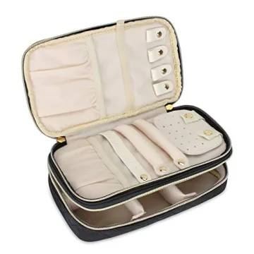 Teamoy Double Layer Jewelry Case for Travel and Home