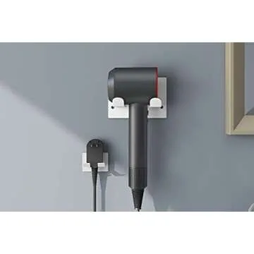 XIGOO Self Adhesive Hair Dryer Holder Wall Mounted