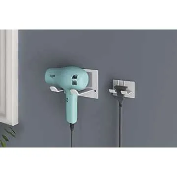 XIGOO Self Adhesive Hair Dryer Holder Wall Mounted