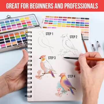 Watercolor Paint Set: 100 Colors for Artists on the Go