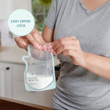 Motif Breast Milk Storage Bags - Easy Pour, BPA Free, 100 Count