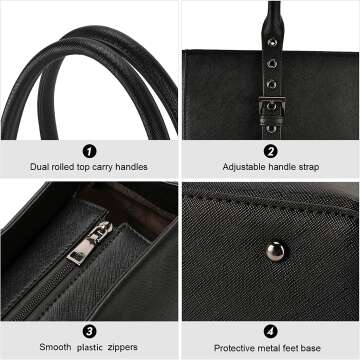 EaseGave Women's Laptop Tote Bag - Stylish & Durable