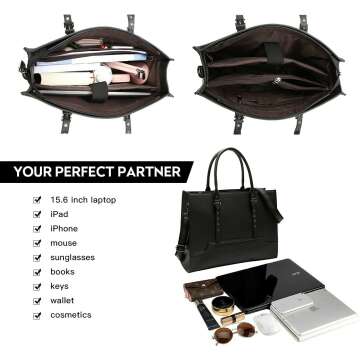 EaseGave Women's Laptop Tote Bag - Stylish & Durable