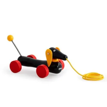Engaging Pull Along Dachshund Toy | Durable Toddler Fun