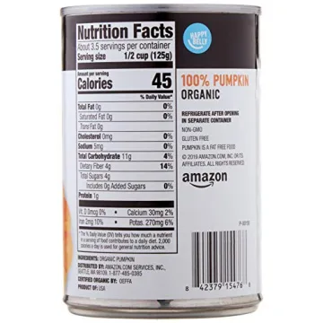 Happy Belly Organic 100% Pumpkin 15oz Can