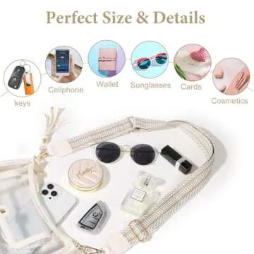 XYWstore Clear Bag, Perfect for Stadium Events and More