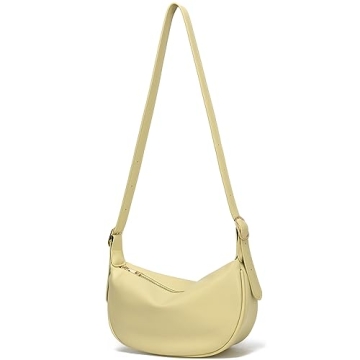 Small Crossbody Bags for Women, Crescent Bag Trendy Shoulder Bag Everyday Dumpling Bag Half Moon Pur...