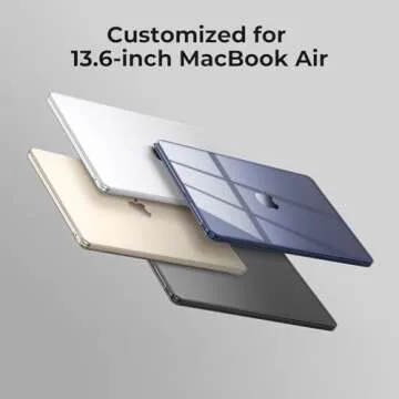 EooCoo Durable Case for MacBook Air 13.6 Inch M4 Models