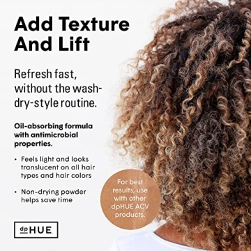 dpHUE Apple Cider Vinegar Dry Shampoo Powder for All Hair