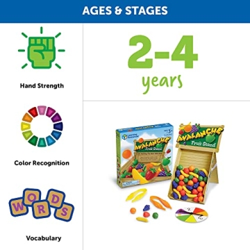 Learning Resources Avalanche Fruit Stand Educational Game