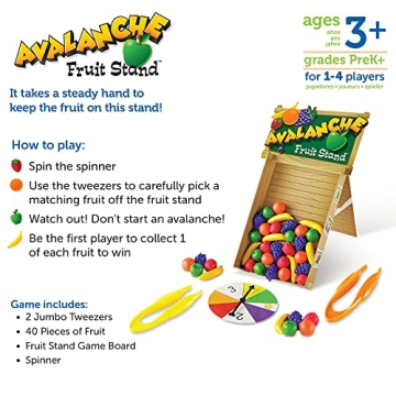 Learning Resources Avalanche Fruit Stand Educational Game