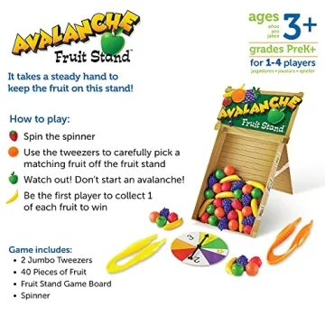 Learning Resources Avalanche Fruit Stand Educational Game