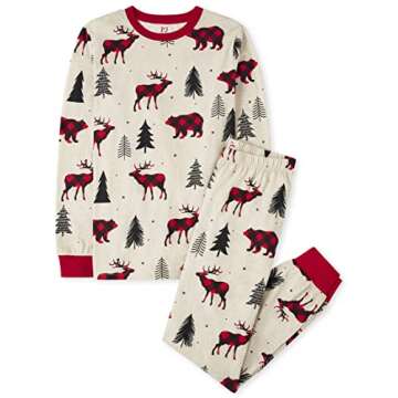 The Children's Place baby girls Family Matching Christmas Holiday Pajama Set, Snug Fit 100% Cotton, ...
