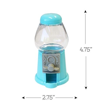 Charming Blue Gumball Machine Set of 6 for Parties