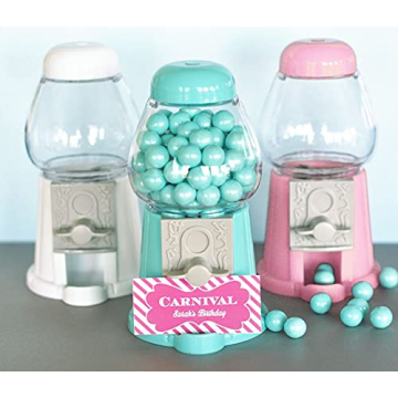 Charming Blue Gumball Machine Set of 6 for Parties