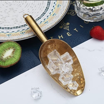 Berglander Gold Ice Scoop - 6 Oz Stainless Steel Design