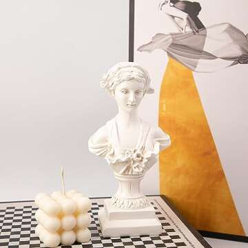 8.6 Inch Greek Statue of Venus Goddess, Classic Roman Greek Mythology Head Bust Statue