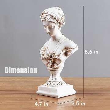 8.6 Inch Greek Statue of Venus Goddess for Home Decor