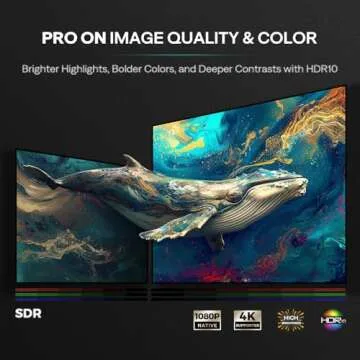 Aurzen EAZZE D1 Pro Smart Projector with WiFi and Bluetooth, Netflix Official, 20W Speakers, Dolby Audio & dbx-tv Total Sonics, Auto Focus & Keystone, Native 1080P Portable Outdoor Movie Projector