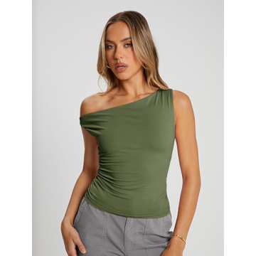 Trendy Queen Summer Off The Shoulder Crop Top for Women