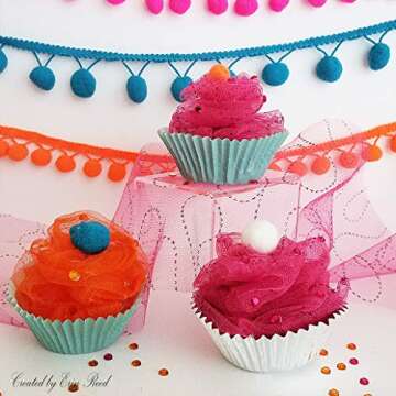 Expo International Decorative Matte Tulle Spool of 6 Inch X 25 Yards | Coral