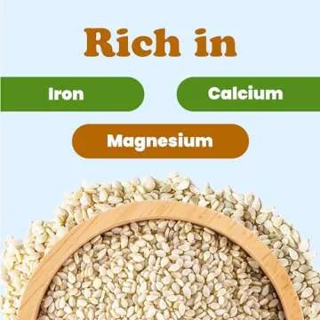 Food to Live Organic Hulled Sesame Seeds, Non-GMO & Vegan